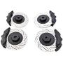 DAPENGNIAO 4Pcs Metal Brake Discs Calipers for 1/10 RC Crawler Car Traxxas TRX4 Defender Bronco G500 TRX6 G63 Upgrade Parts Accessories (Color : Red)