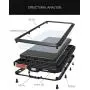 HuiFlying Galaxy S10 Plus Case,Newest Aluminum Alloy Metal Gorilla Glass Rugged Heavy Duty Bumper Hybrid Silicone Military Outdoor Shockproof Protective Cover for Samsung Galaxy S10 Plus,Silver HuiFlying Galaxy S10 Plus Case,Newest Aluminum Alloy Metal Gorilla Glass Rugged Heavy Duty Bumper Hybrid Silicone Military Outdoor Shockproof Protective Cover for Samsung Galaxy S10 Plus,Silver