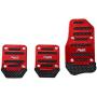 SZSS-CAR 3pcs Nonslip Car Pedal Pads Auto Sports Gas Fuel Petrol Clutch Brake Pad Cover Foot Pedals Rest Plate Kits For MT(Manual Transmission) Car