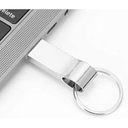 Hilitand Metal U Disk, Gray Mini Metal Portable USB 2.0 Flash Drive, Plug and Play Memory Stick Computer Parts for WinXP/7/8/10/Vista/Linux2.4/OS X 9.0 and Above(128g)