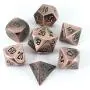 Bronze Metal Dice - Full Polyhedral Set in Presentation Tin