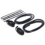 Make Auto Parts Manufacturing Set of 8 Door Belt Weatherstrip Window Channel Door Weatherstrip Seal Kit Rubber For Chevrolet Blazer 1987 1988 1989 1990 1991 1992 1993 1994