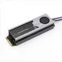 NVME NGFF M2 2280 10000 RPM SSD Chip Heatsink Turbine Fan Radiator Desktop Mute SSD RGB Light Cooling Fan for Intel Optane Persistent Memory