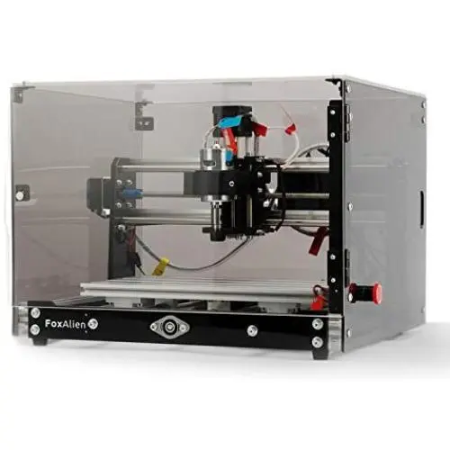 Desktop CNC Router Machine 3018-SE V2 with Transparent Enclosure, 3-Axis Engraving Milling Machine for Wood Acrylic Plastics Metal Resin Carving Arts and crafts DIY Design Desktop CNC Router Machine 3018-SE V2 with Transparent Enclosure, 3-Axis Engraving Milling Machine for Wood Acrylic Plastics Metal Resin Carving Arts and crafts DIY Design