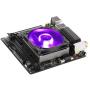 Cooler Master MasterAir G200P Low-Profile CPU Cooling System - 39.5mm Mini-ITX/SFF Clearance, High-Performance 92mm RGB Fan, 2 Copper Heat Pipes - AMD/Intel Compatible