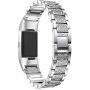 Aottom Compatible for Fitbit Charge 4 Bands for Women, Fitbit Charge 3 Band Stainless Steel Jewelry Glitter Metal Bracelet Wristband Replacement Band for Fitbit Charge 4/3 Fitness Tracker, Silver