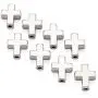 Beadthoven 20pcs Tibetan Style Platinum Alloy Cross Pendant Crucifix Beads for DIY Religious Bracelet Necklace Jewelry Making 15x12x5mm Beadthoven 20pcs Tibetan Style Platinum Alloy Cross Pendant Crucifix Beads for DIY Religious Bracelet Necklace Jewelry Making 15x12x5mm