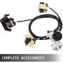 Mophorn GO-KART Brake Master Cylinder Kit Go Kart Hydraulic Brake Kit Universal Go Karts Brake Kit Kandi Complete Including Master Cylinder, Hose, Caliper, Pad for 150cc