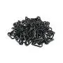 Houseables Plastic Chain, Safety Barrier, 124 Foot, 2'' Links, Light Weight, UV Protected, Accessory for Crowd Control, Queue Line, Decoration, Chains Link Fence (Black)