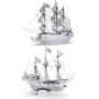 Metal Earth 3D Laser Cut Steel Models - Black Pearl Ship AND Golden Hind Ship SET OF 2
