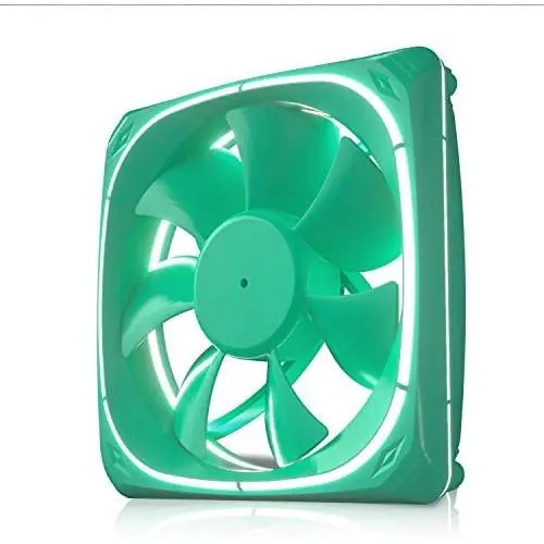 Vetroo DF120 120mm Case Fan White LED Lighting PC Cooling Fan Green Fan Frame for Radiator/CPU Cooler/Computer Case Vetroo DF120 120mm Case Fan White LED Lighting PC Cooling Fan Green Fan Frame for Radiator/CPU Cooler/Computer Case