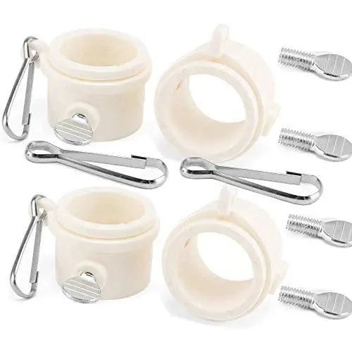 ZHODR Flag Pole Clips,4 Pack-360°Anti Twining Flagpole Mounting Ring with Grommets Metal Clip - for 1.15-1 Inch Diameter Flagpole ZHODR Flag Pole Clips,4 Pack-360°Anti Twining Flagpole Mounting Ring with Grommets Metal Clip - for 1.15-1 Inch Diameter Flagpole