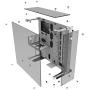 Thermaltake Core P5 Tempered Glass Black Edition ATX Open Frame Panoramic Viewing Tt LCS Certified Gaming Computer Case CA-1E7-00M1WN-03