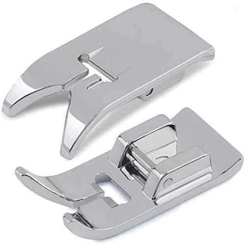 Addicted DEPO - Universal Zig Zag Straight Stitch Snap-On Presser Foot 2PCS for 15 Class Low Shank Sewing Machines