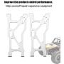 Tbest 2 Pcs Front Lower Arm,Metal Lower Suspension Pull Rod for VRX 1/10 RC Car Model Toy Spare Part