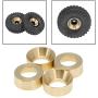 Tongina Pack of 4 1/24 RC Metal Wheel Rims Hubs for Axial SCX24 AXI90081 ,Crawler, Upgrade Parts