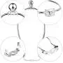 8 Inch Lamp Harp Holder, DIY Lighting Accessories with Saddle and Solid Metal Finial Horn Frame Lampshade Bracket for Table/Floor Lamps Fitting (Silver-2pcs) 8 Inch Lamp Harp Holder, DIY Lighting Accessories with Saddle and Solid Metal Finial Horn Frame Lampshade Bracket for Table/Floor Lamps Fitting (Silver-2pcs)