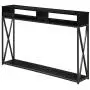 Convenience Concepts Tucson Deluxe 2 Tier Console Table, Black Convenience Concepts Tucson Deluxe 2 Tier Console Table, Black