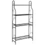 DOEWORKS 4 Tier Metal Plant Stand, Plant Display Rack, Ladder-Shaped Stand Shelf, Pot Holder for Indoor Outdoor Use, Black