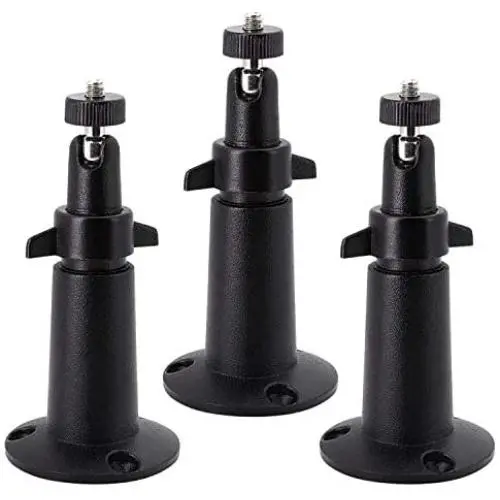 BFYTN Security Camera Wall/Ceiling Mount, Adjustable Indoor/Outdoor Mount Compatible with Arlo Pro/2/3/Ultra, & Others - Stick Up Cam Battery, eufyCam E, Camera with 1/4 Screw Head (3Pack, Metal) BFYTN Security Camera Wall/Ceiling Mount, Adjustable Indoor/Outdoor Mount Compatible with Arlo Pro/2/3/Ultra, & Others - Stick Up Cam Battery, eufyCam E, Camera with 1/4 Screw Head (3Pack, Metal)