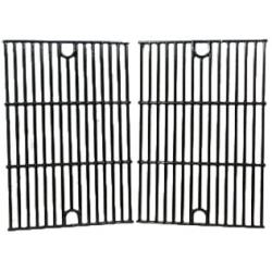 Music City Metals 61642 Gloss Cast Iron Cooking Grid Replacement for Gas Grill Model Kenmore 122.16431010, Set of 2