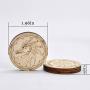 D&D Inspiration Coin Tokens Laser Cut Wood Carved with Dragon & Ship Rudder (Set of 9) Perfect for Pathfinder, RPG and Board Game
