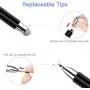 Stylus for iPad (2 Pcs), StylusHome Magnetic Disc Universal Stylus Pens Touch Screens for Apple/iPhone/Ipad pro/Mini/Air/Android/Microsoft/Surface All Capacitive Touch Screens - Black/Rose Gold
