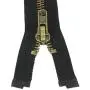 #8 27 Inch Antique Brass Zippers for Jackets 69cm Sewing Coats Crafts Separating Jacket Zipper Metal Zipper Heavy Duty (27'' Anti-Brass) Leekayer