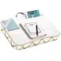 LapGear Designer Lap Desk with Phone Holder and Device Ledge - Gold Quatrefoil - Fits up to 15.6 Inch Laptops - Style No. 45416,Medium - Fits up to 15.6'' Laptops