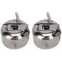 2Pcs Stainless Steel Sewing Machine Bobbin Case Metal Reverse Bobbin Case Sewing Machine for Singer