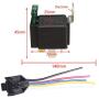 ESUPPORT 12V 30A Car Motor 14AWG Heavy Duty Relay Socket Plug 5Pin Fuse Switch On/Off SPDT Wire Harness Metal Pack of 2