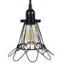Rustic State Set of 4 Industrial Vintage Style | Hanging Pendant Metal Wire Cage | Adjustable Light Fixture Lamp Guard (Black) Rustic State Set of 4 Industrial Vintage Style | Hanging Pendant Metal Wire Cage | Adjustable Light Fixture Lamp Guard (Black)