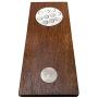 Bruntmor, CAPMAGS Strong Magnetic w/Zinc Alloy Beer Opener & Cap Catcher - Metal Magnetic (Merbau Wood)