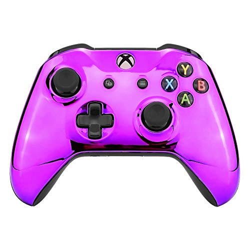 eXtremeRate Chrome Purple Edition Front Housing Shell for Xbox One Wireless Controller Model 1708, Replacement Custom Faceplate Cover for Xbox One S & Xbox One X Controller - Controller NOT Included eXtremeRate Chrome Purple Edition Front Housing Shell for Xbox One Wireless Controller Model 1708, Replacement Custom Faceplate Cover for Xbox One S & Xbox One X Controller - Controller NOT Included