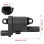 X AUTOHAUX Auto Part Ignition Coil 12621750 Repair Replacement Black for GMC Yukon for Chevrolet Tahoe for Cadillac Escalade X AUTOHAUX Auto Part Ignition Coil 12621750 Repair Replacement Black for GMC Yukon for Chevrolet Tahoe for Cadillac Escalade