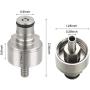 【2 PCS】MRbrew Stainless Carbonation Cap, Designed with Ball Lock Type 5/16'' Barb Counter Pressure Bottle Filling, with 4 Extra O-Rings, Fits Most Home Brew Soda & Beer Carbonation Systems