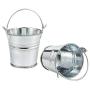 24-Pack Small Metal Buckets - 2-Inch Silver Mini Pails with Handles, for Party Favors, Candy, Votive Candles, Trinkets, Small Plants