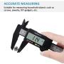 Digital Caliper, Adoric 0-6'' Calipers Measuring Tool - Electronic Micrometer Caliper with Large LCD Screen, Auto-Off Feature, Inch and Millimeter Conversion