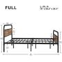 IRONCK Full Size Bed Frame with Headboard, Metal Bed Frame Full Size with 16 Heavy Duty Steel Slats and 10 Legs, More Stronger, Noise-Free, No Box Spring Needed