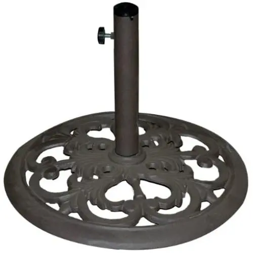 TropiShade 30-Pound Bronze Powder-Coated Cast Iron Umbrella Stand TropiShade 30-Pound Bronze Powder-Coated Cast Iron Umbrella Stand