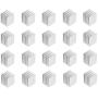 uxcell Electronics Cooler Heatsink for MOS GPU IC Chip Silver 19 x 19 x 24 mm 20pcs
