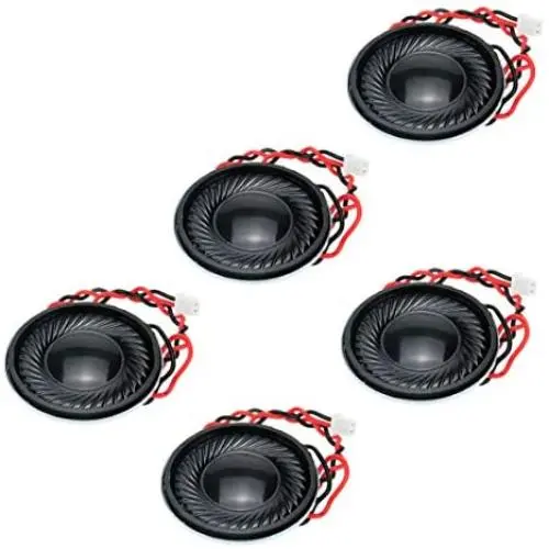 Sydien 5pcs 2W 8Ohm Mini Loudspeaker 28mm Round Internal Magnet Speaker for Laptop, Tablet, Walkie-Talkie, Video Player Sydien 5pcs 2W 8Ohm Mini Loudspeaker 28mm Round Internal Magnet Speaker for Laptop, Tablet, Walkie-Talkie, Video Player