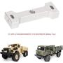 LIU-SHUNBAOAS RC Rear Beam, RC Car Upgrade Parts Metal Rear Bumper Collision Beam Replacement for WPL Military Truck