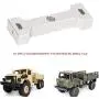 LIU-SHUNBAOAS RC Rear Beam, RC Car Upgrade Parts Metal Rear Bumper Collision Beam Replacement for WPL Military Truck