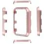 Coobes Compatible with Apple Watch Case 38mm 42mm, Metal Bumper Protective Cover Women Bling Diamond Crystal Rhinestone Shiny Compatible iWatch Series 3/2/1 (Diamond-5 Color Pack, 38mm)