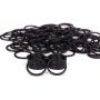 Shapenty 100PCS Black Metal Key Rings Bulk Flat Split Key Chain Part Connector Keyring Clip Keychain Clasp Holder for DIY Craft Project and Home Car Keys Organization (Black, 1 Inch/25mm)