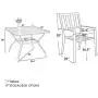PHI VILLA 5 Piece Metal Patio Dining Set 37'' Square Patio Bistro Table and Garden Backyard Chairs - Umbrella Hole 1.57''