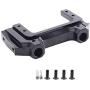 RZXYL SCX10 II Metal Front Bumper Servo Bracket, Front Bumper Servo Mount Stand for 1/10 Axial SCX10 II AX90046 RC Crawler Car (Black)