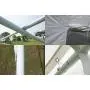 GOJOOASIS 20 x 26 ft Carport Outdoor Metal Commercial Wedding Party Frame Tent w/ Sidewalls 4 Rooms