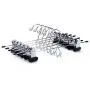 6 Quality Pants Hangers Heavy Duty Add-on Skirt/Slack Metal Hanger, Extra Wide Adjustable Clips, Multi Stackable Add on Hangers, Chrome, Jeans, Bottoms, Set of 6 6 Quality Pants Hangers Heavy Duty Add-on Skirt/Slack Metal Hanger, Extra Wide Adjustable Clips, Multi Stackable Add on Hangers, Chrome, Jeans, Bottoms, Set of 6